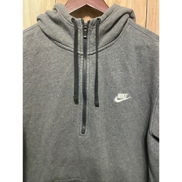 Nike Essential XXL men’s half zip sweatshirt hoodie grey - Picture 2 of 5
